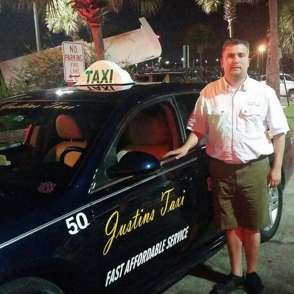 Early Justin’s Taxi vehicle